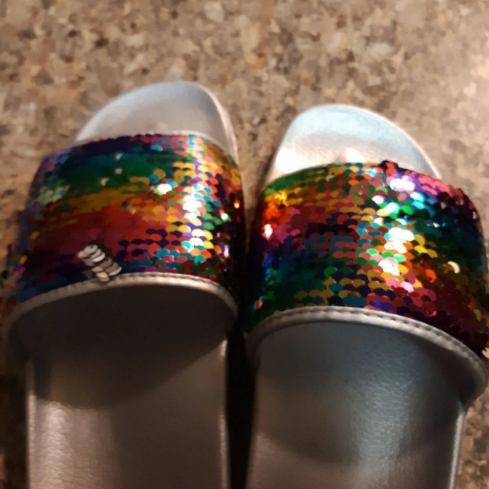 Sequin sandals